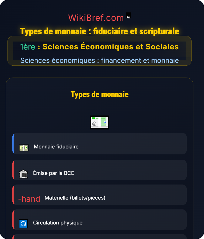Qu’est‑ce que la monnaie et comment est‑elle créée ? Sciences économiques : financement et monnaie