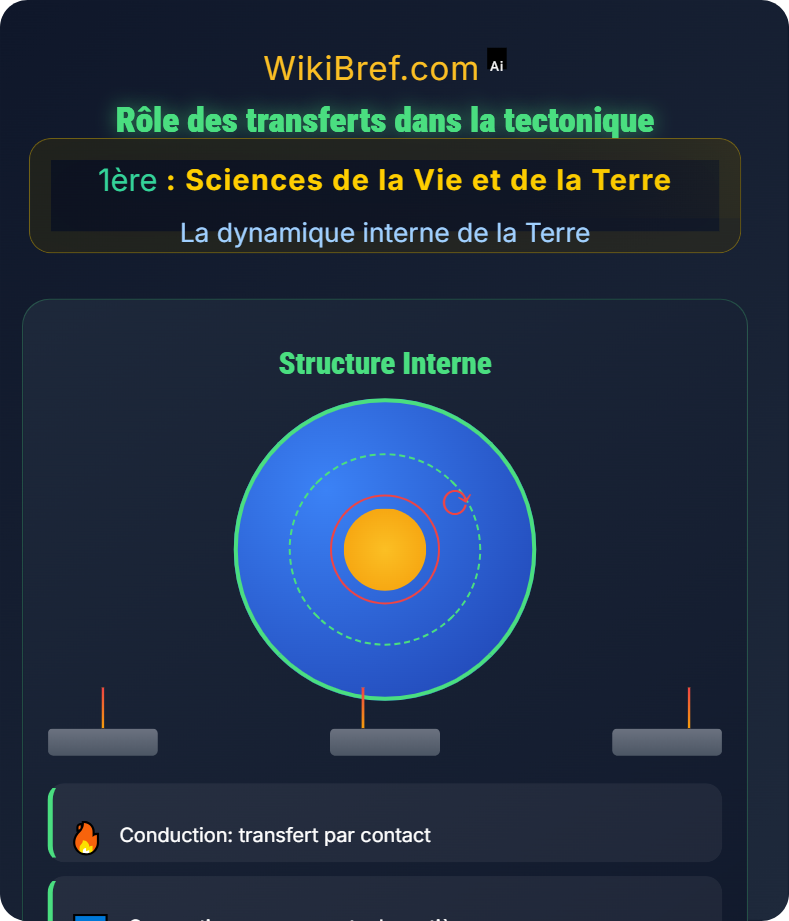 Mécanismes de transferts thermiques La dynamique interne de la Terre