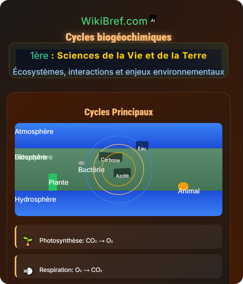 Fonctionnement des écosystèmes Écosystèmes, interactions et enjeux environnementaux