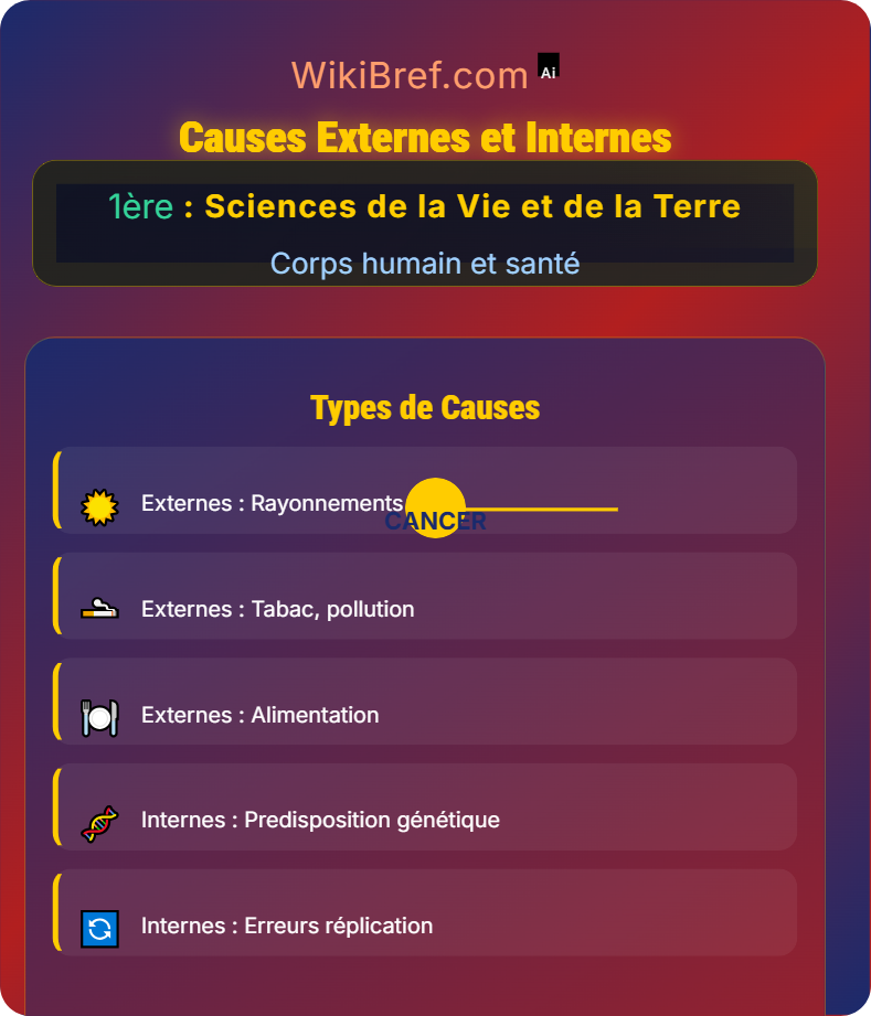 Origine et mécanismes de la cancérisation Corps humain et santé