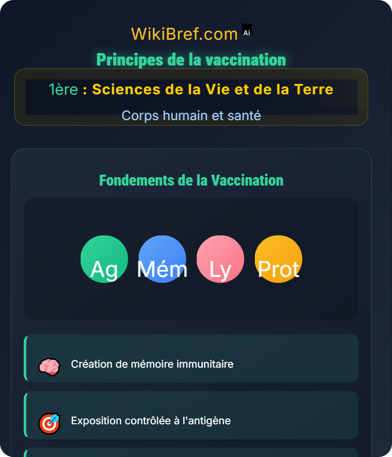 La vaccination et l’immunothérapie Corps humain et santé