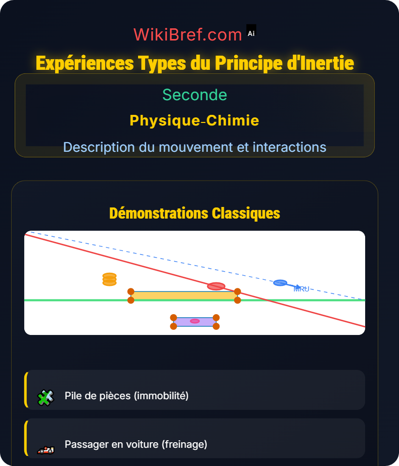 Principe d’inertie Description du mouvement et interactions