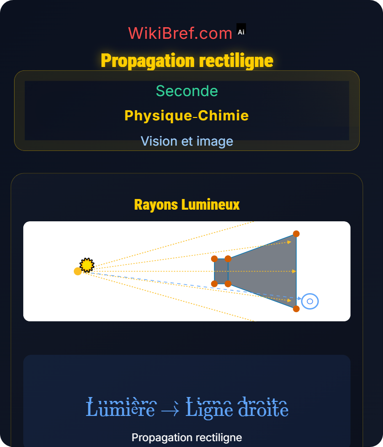 Propagation et décomposition de la lumière Vision et image