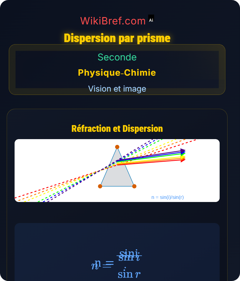 Propagation et décomposition de la lumière Vision et image