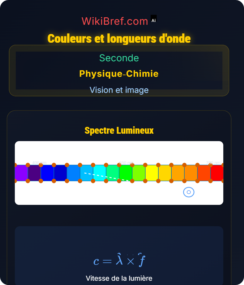 Propagation et décomposition de la lumière Vision et image