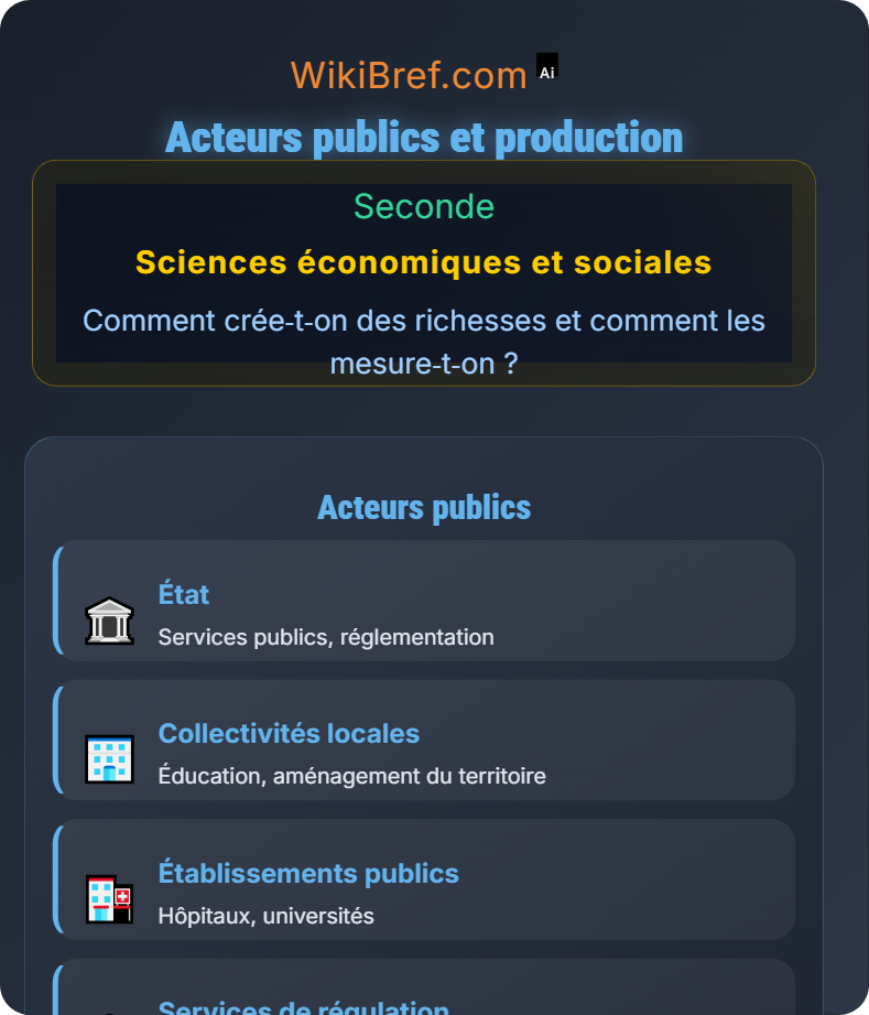 Diversité des organisations productives Comment crée‑t‑on des richesses et comment les mesure‑t‑on ?