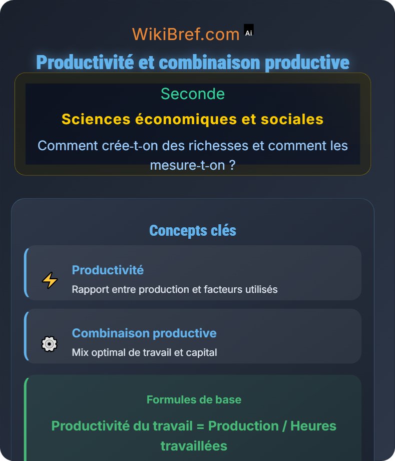 Les différents facteurs de production Comment crée‑t‑on des richesses et comment les mesure‑t‑on ?