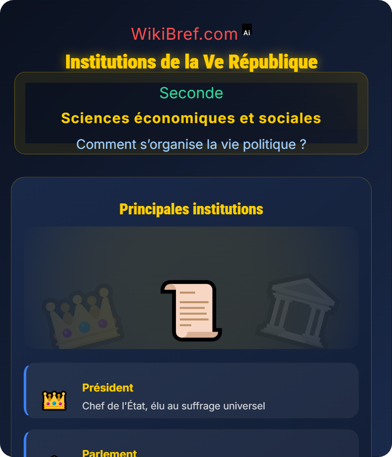 L’organisation des pouvoirs en France Comment s’organise la vie politique ?