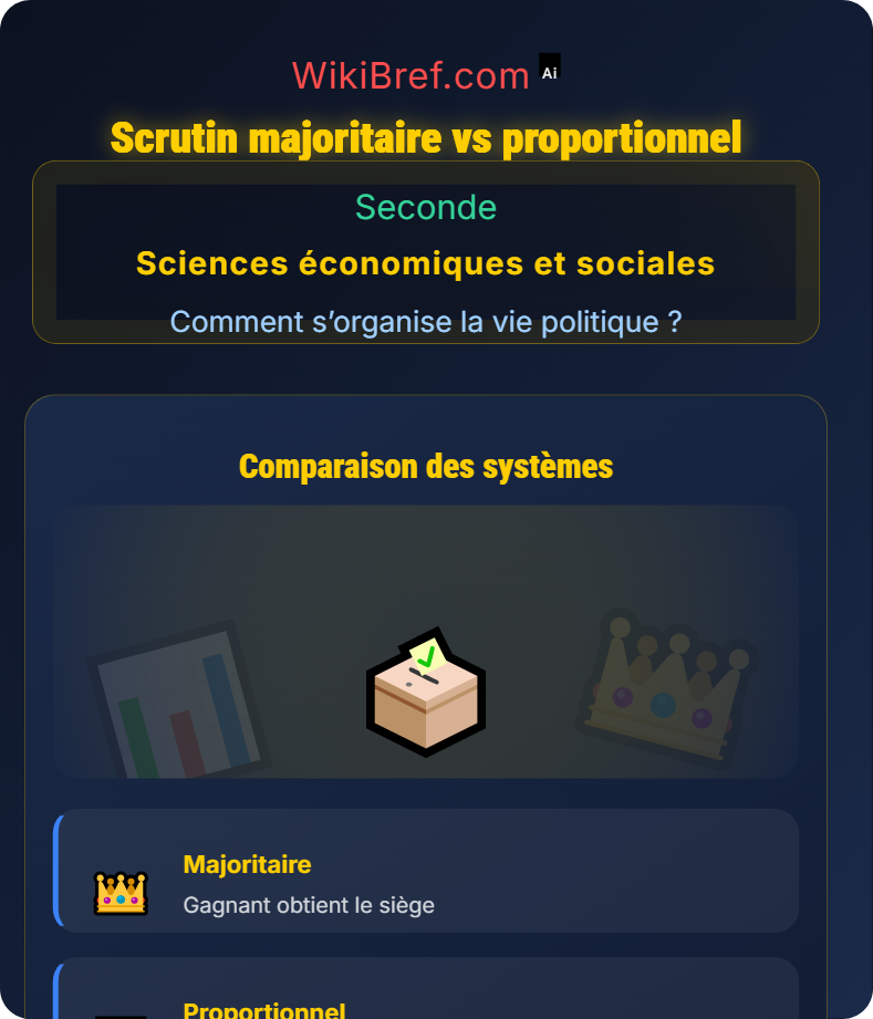 Importance du mode de scrutin Comment s’organise la vie politique ?