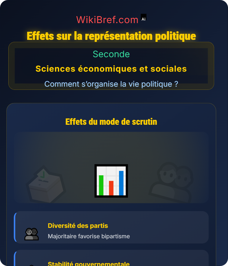 Importance du mode de scrutin Comment s’organise la vie politique ?