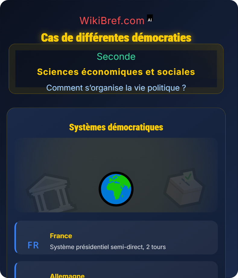 Importance du mode de scrutin Comment s’organise la vie politique ?
