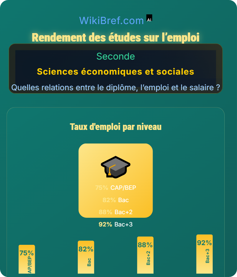Diplôme et capital humain Quelles relations entre le diplôme, l’emploi et le salaire ?