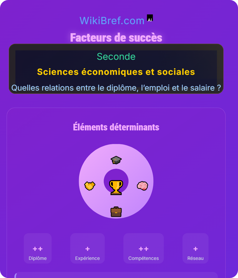 Diplôme et capital humain Quelles relations entre le diplôme, l’emploi et le salaire ?