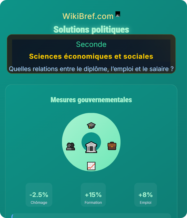 Causes du chômage et qualification Quelles relations entre le diplôme, l’emploi et le salaire ?