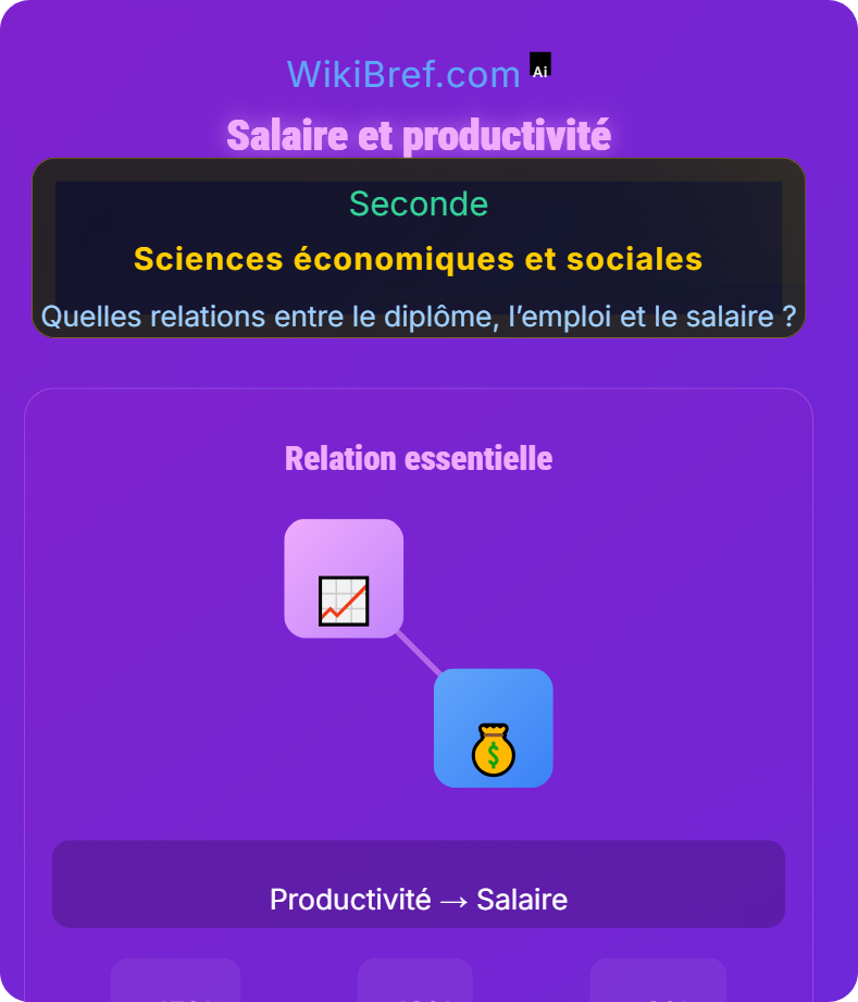 Salaire : influence du diplôme, expérience, genre et origine Quelles relations entre le diplôme, l’emploi et le salaire ?