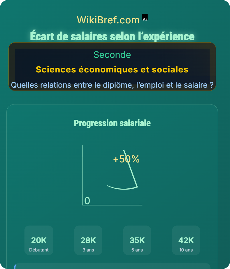 Salaire : influence du diplôme, expérience, genre et origine Quelles relations entre le diplôme, l’emploi et le salaire ?