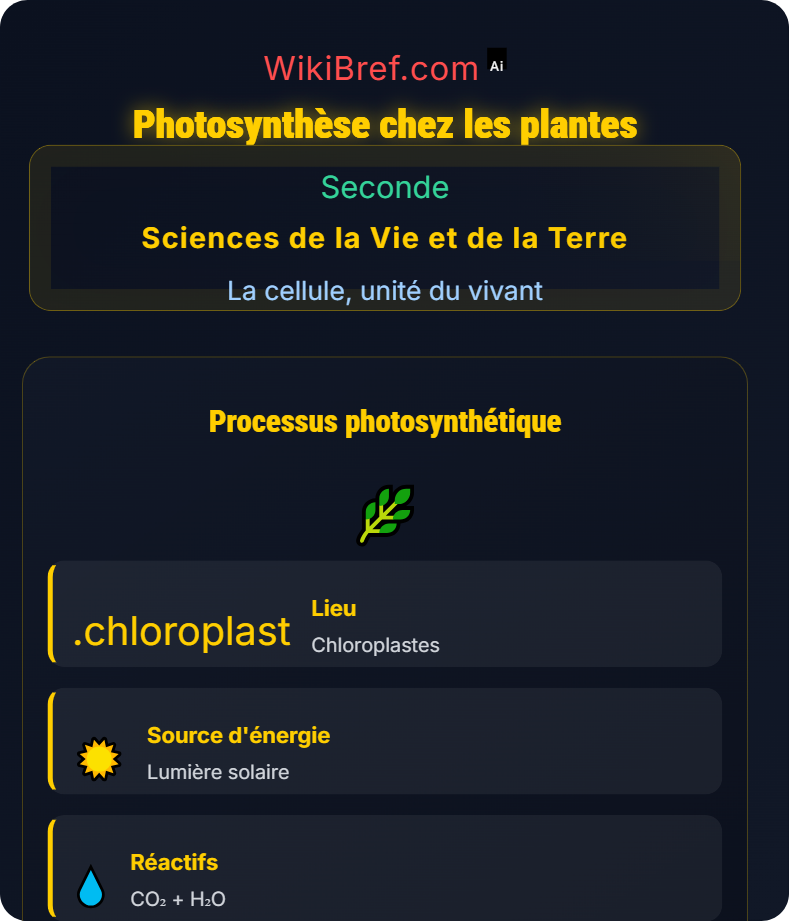Métabolisme des cellules La cellule, unité du vivant