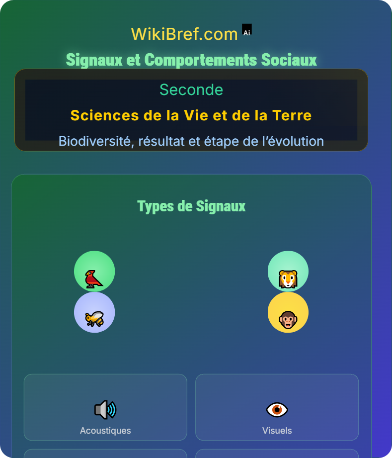 Communication intraspécifique et sélection sexuelle Biodiversité, résultat et étape de l’évolution