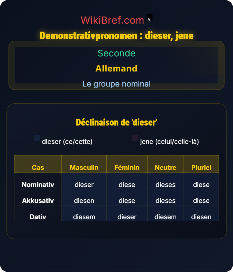 Pronoms démonstratifs et possessifs Le groupe nominal