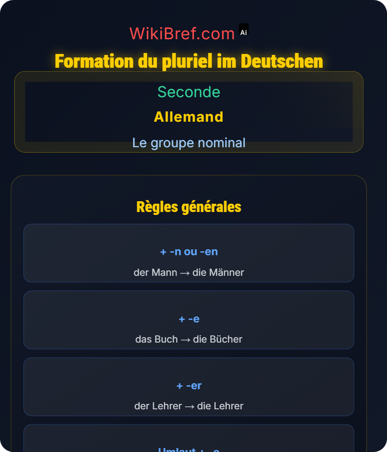 Noms au pluriel et exceptions Le groupe nominal