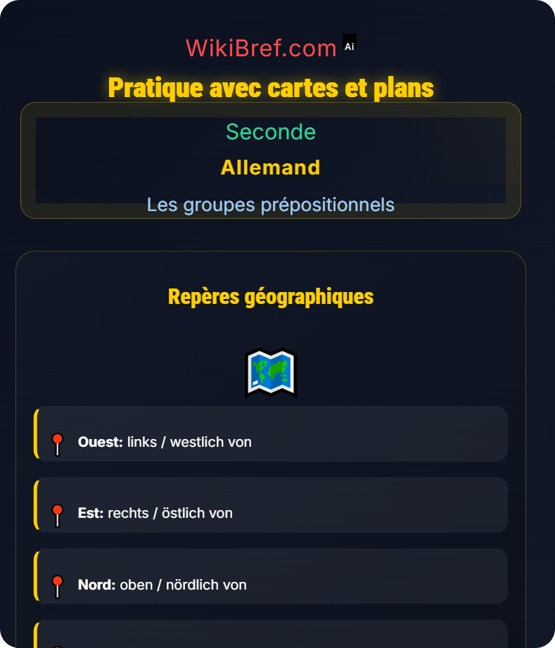 Prépositions avec accusatif et datif Les groupes prépositionnels