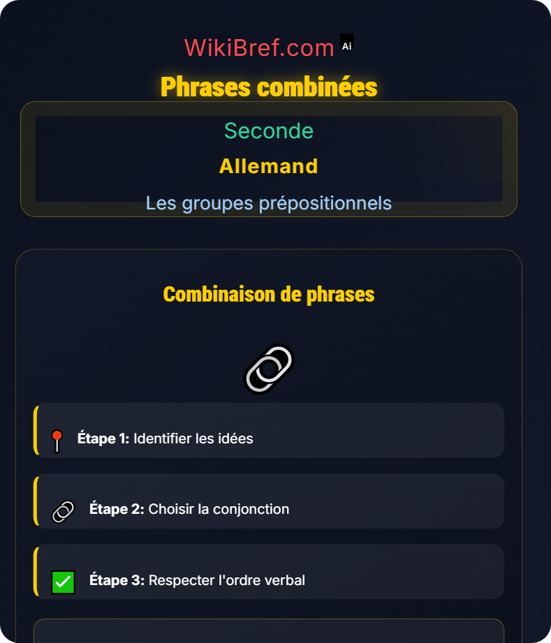 Conjonctions de coordination Les groupes prépositionnels