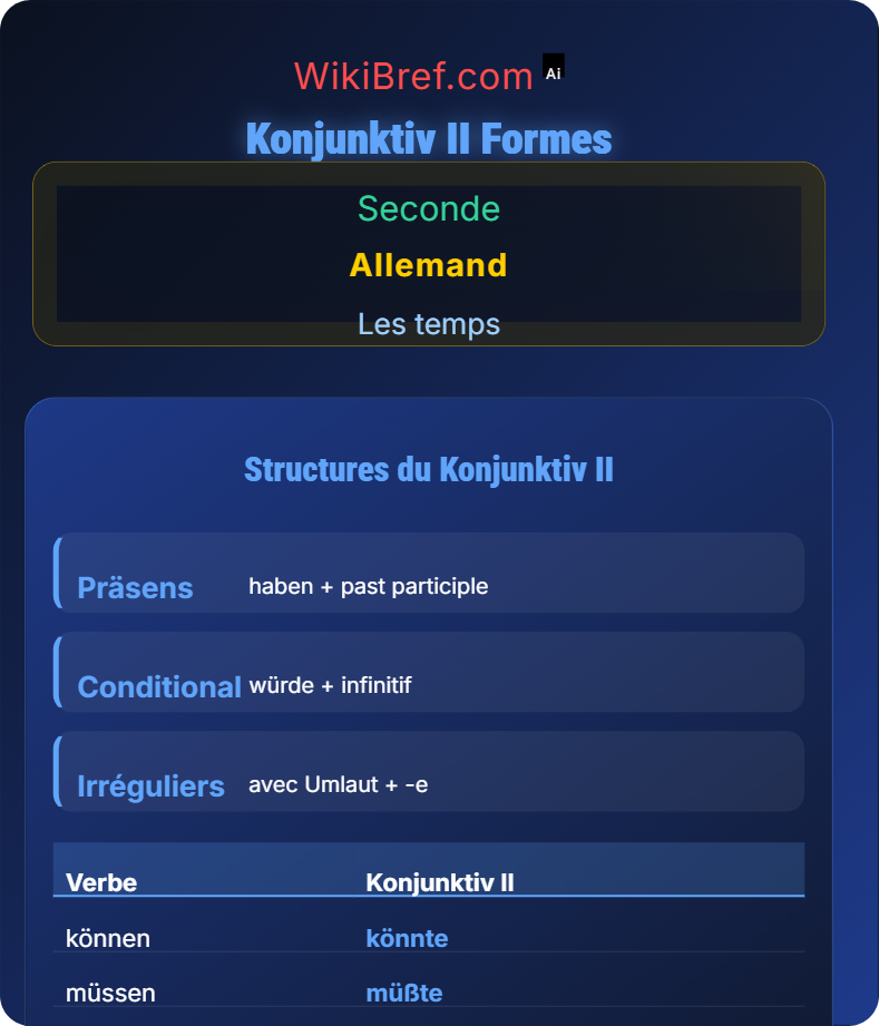 Subjonctif II pour hypothèses Les temps