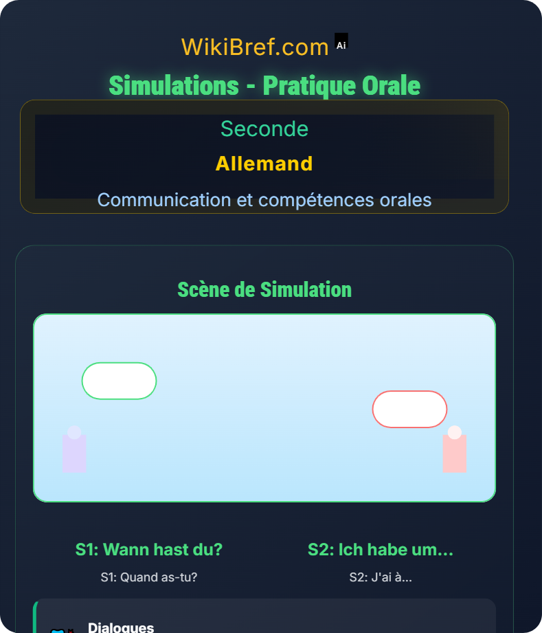 Parler de ses études et de son emploi du temps Communication et compétences orales