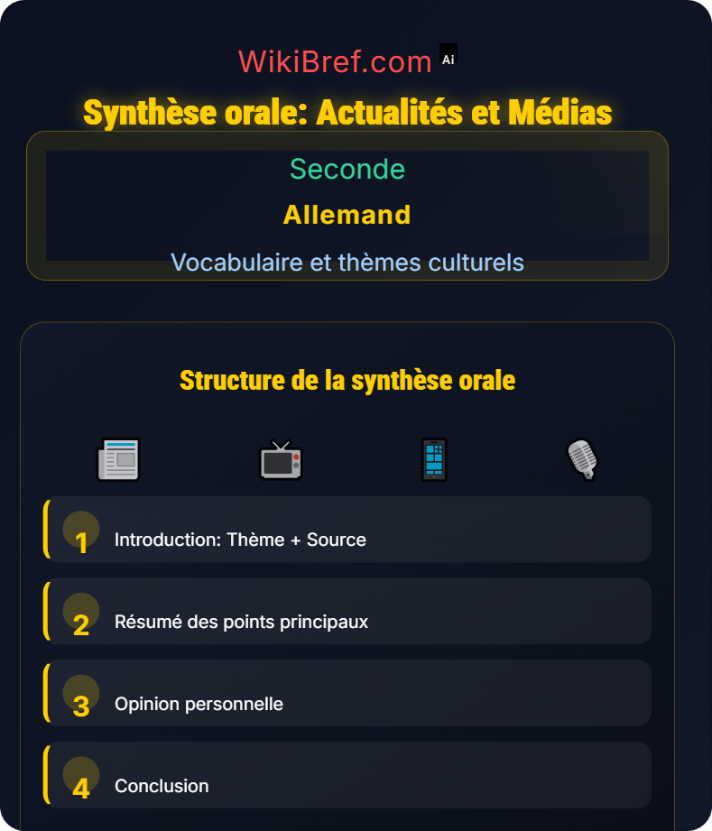 Actualités et médias Vocabulaire et thèmes culturels