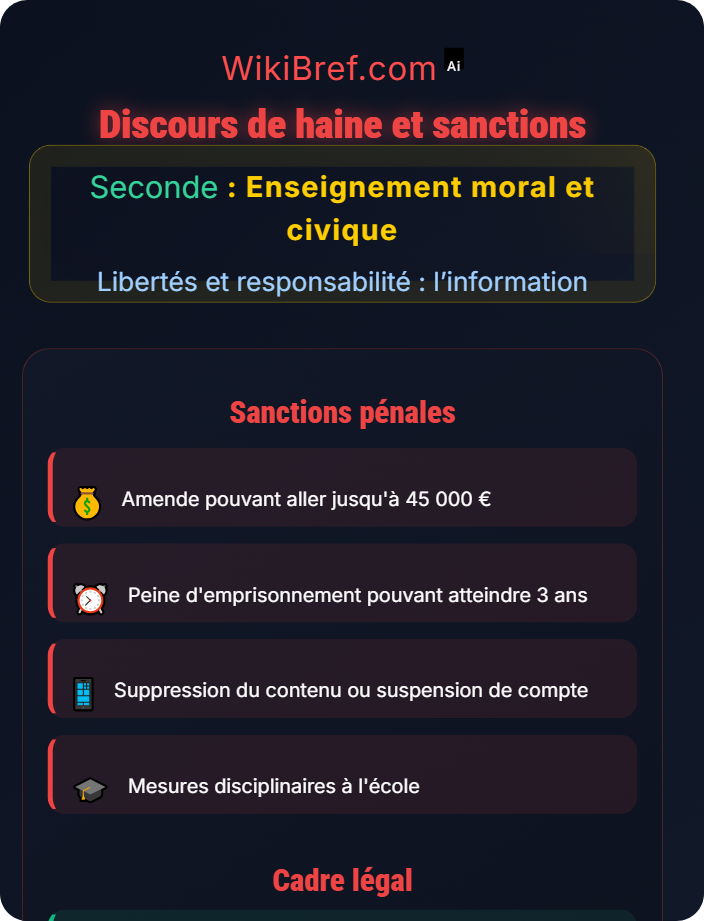 Discours de haine et sanctions La liberté d’expression