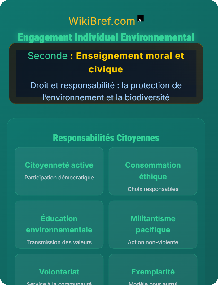 Engagement individuel S’engager pour une démocratie environnementale