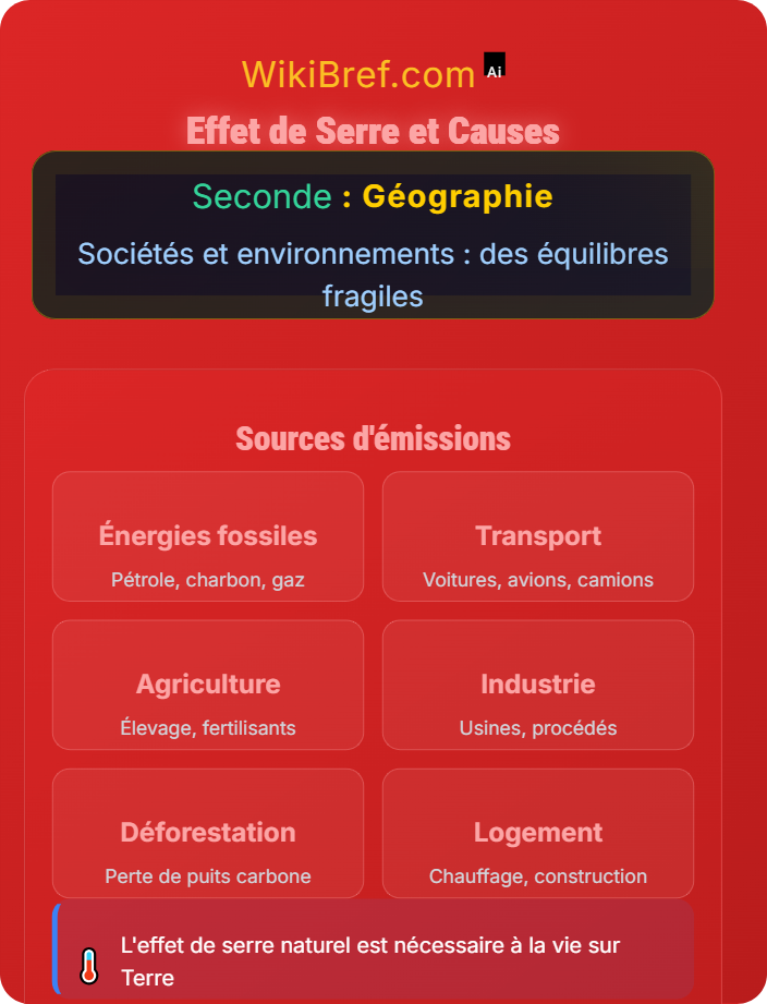 Effet de serre et causes Le changement climatique et ses effets sur un territoire densément peuplé