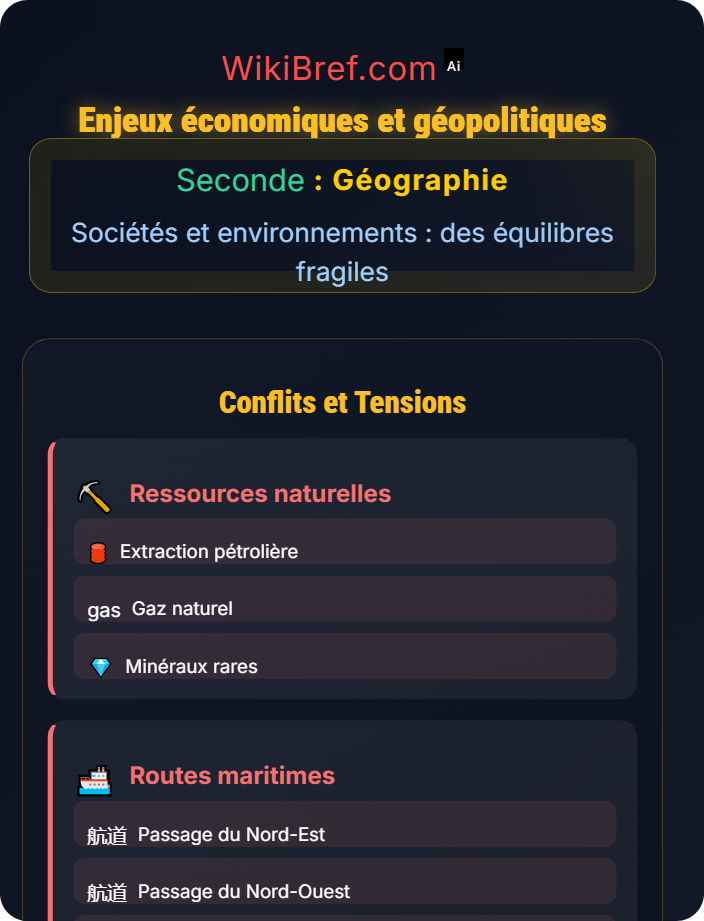 Enjeux économiques et géopolitiques L’Arctique : un espace fragile et attractif