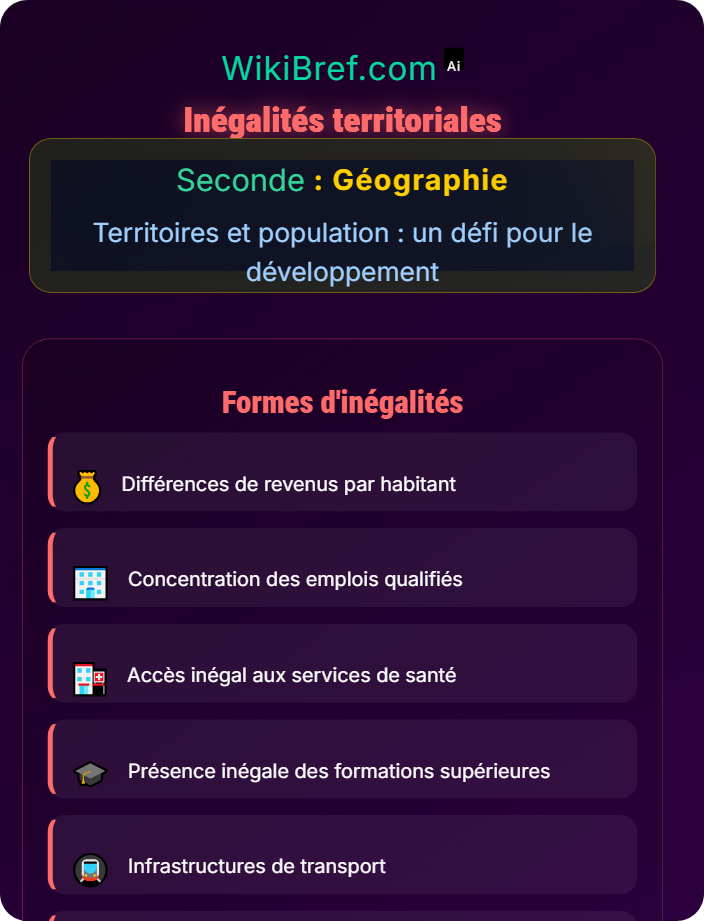 Inégalités territoriales Dynamiques démographiques et inégalités socio‑économiques en France