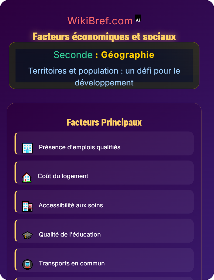 Facteurs économiques et sociaux Dynamiques démographiques et inégalités socio‑économiques en France