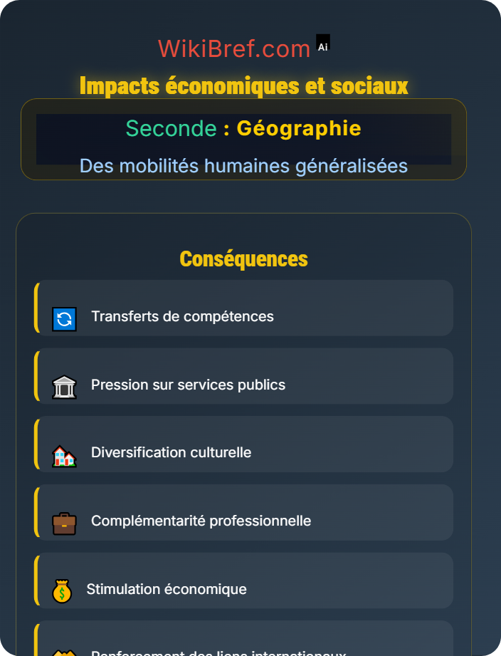 Impacts économiques et sociaux Enjeux et défis des migrations internationales
