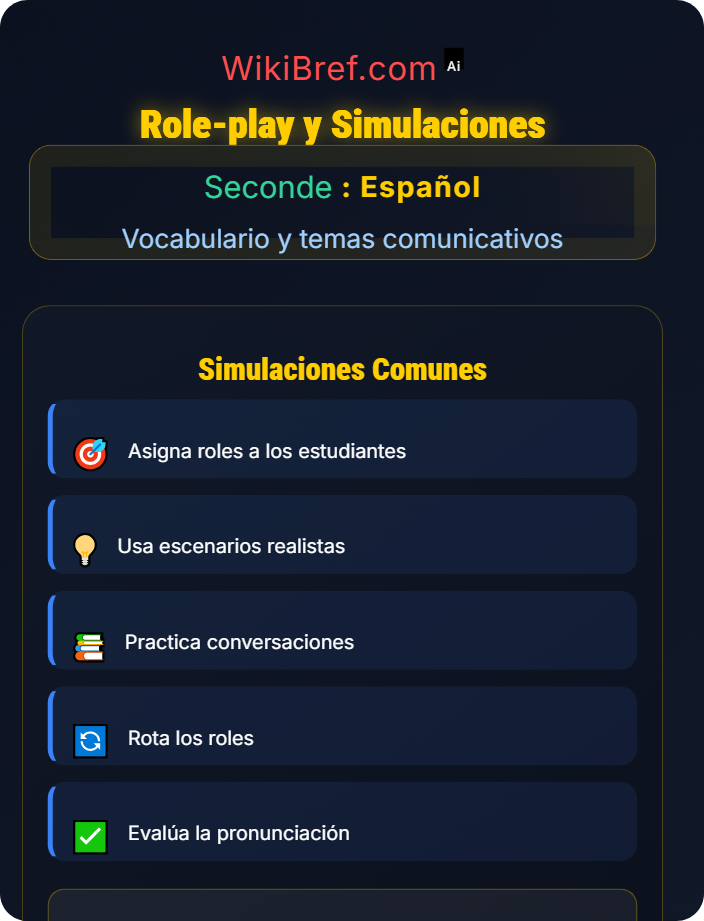 Role-play y simulaciones Identidad y relaciones personales