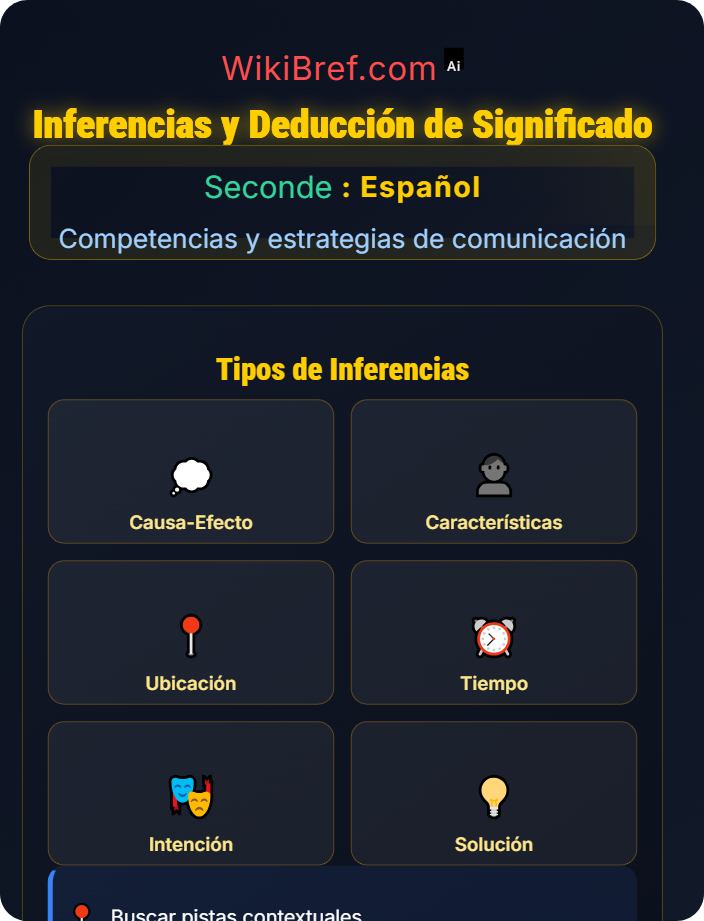 Inferencias y deducción de significado Comprensión escrita