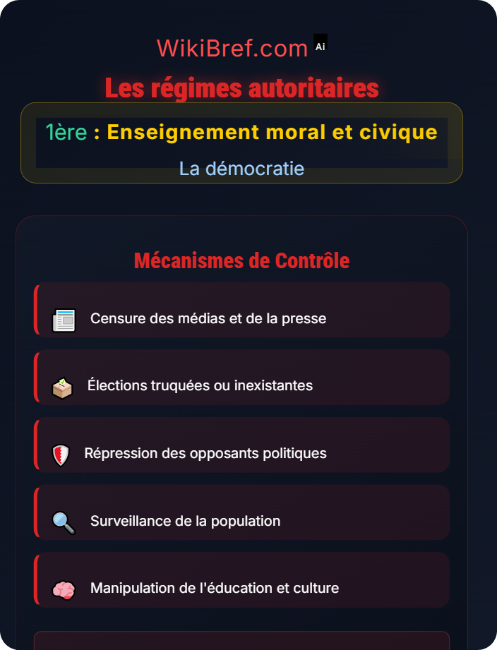 Les régimes autoritaires Les menaces contre la démocratie