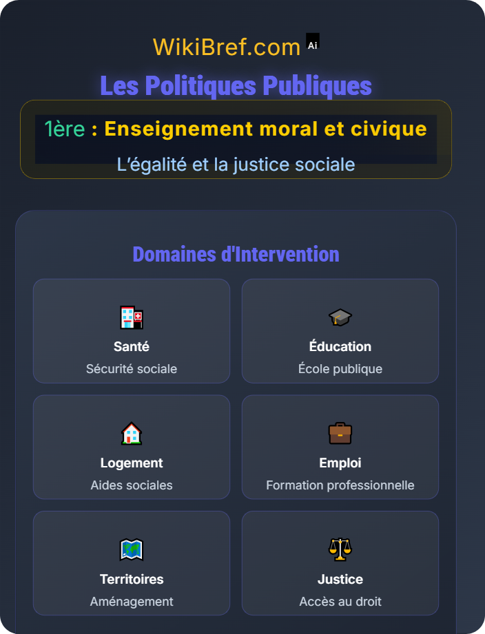 Les politiques publiques La justice sociale