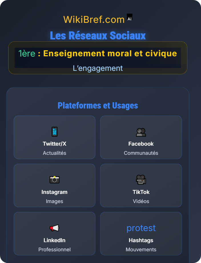 Les réseaux sociaux Les formes d’engagement
