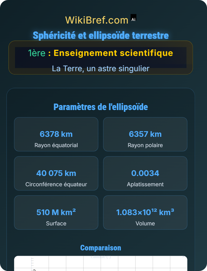 Sphéricité et ellipsoïde terrestre La forme de la Terre