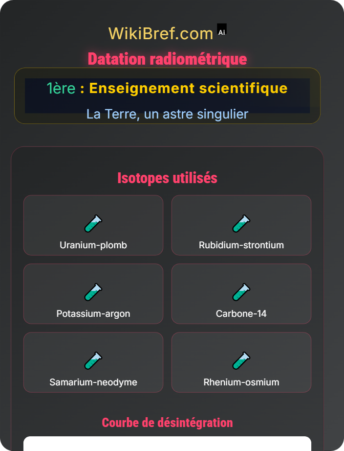 Datation radiométrique L'histoire de l'âge de la Terre