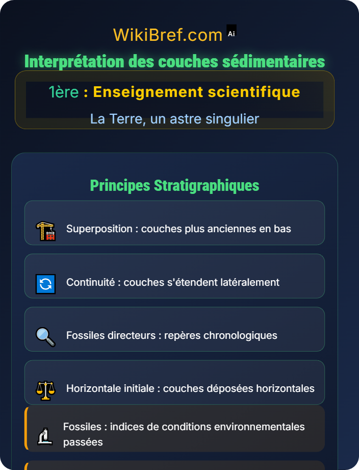 Interprétation des couches sédimentaires L'histoire de l'âge de la Terre