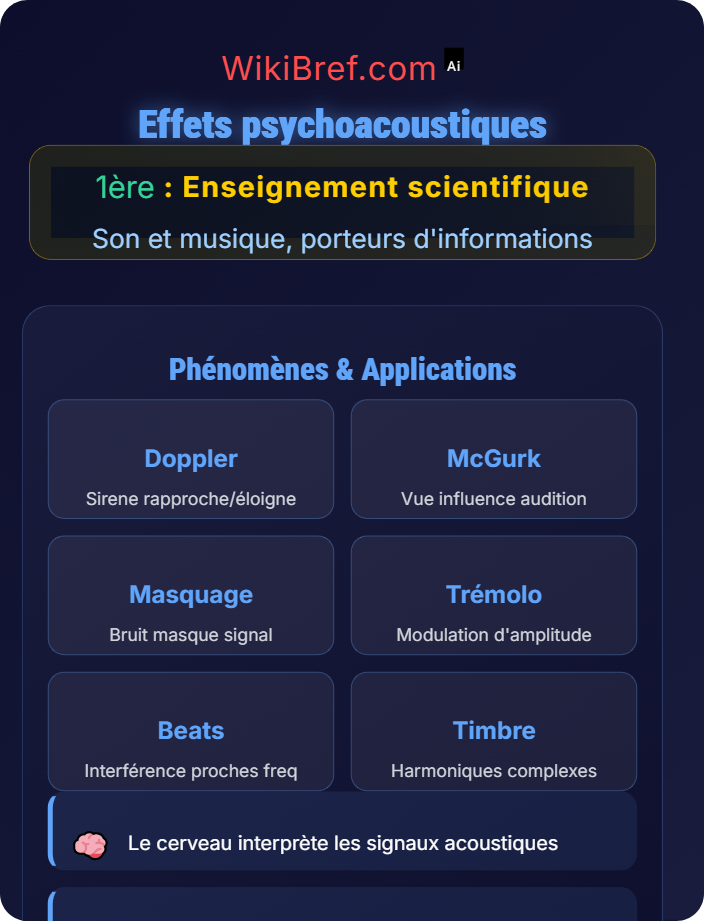 Effets psychoacoustiques Entendre la musique et perception humaine