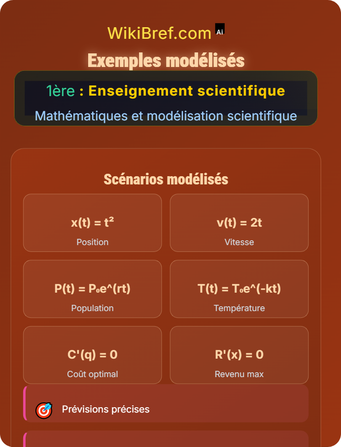 Exemples modélisés Variation instantanée et nombre dérivé