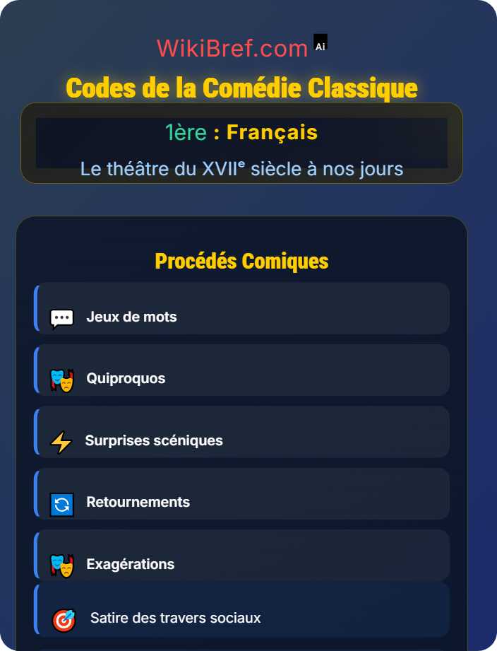 Codes de la comédie classique La comédie et la tragédie