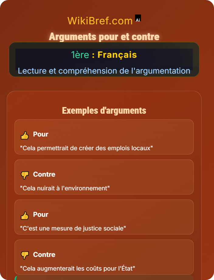 Arguments pour et contre Débats et controverses
