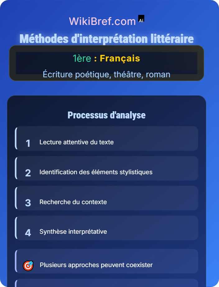 Méthodes d’interprétation littéraire Interprétations critiques