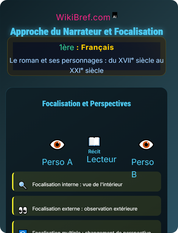Approche du narrateur et focalisation La lecture analytique du roman
